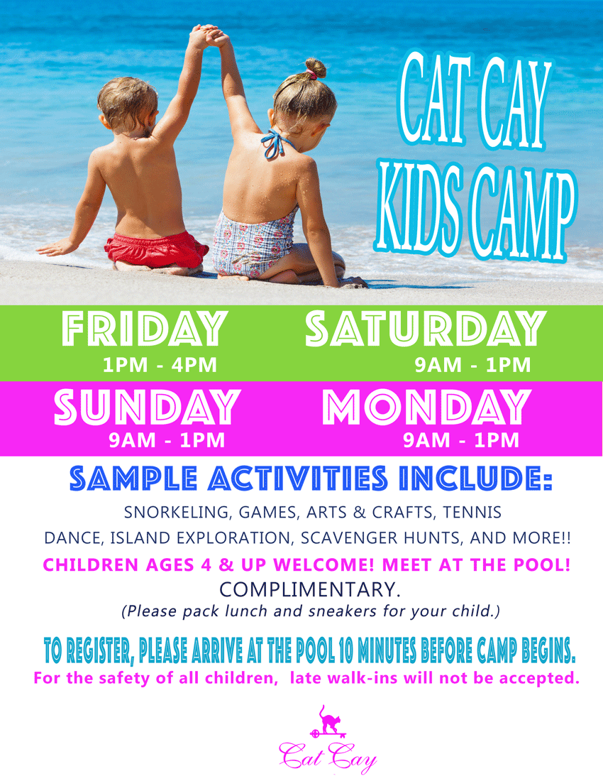 Cat Cay Yacht Club - Calendar Event - Kids Camp, Ages 4+